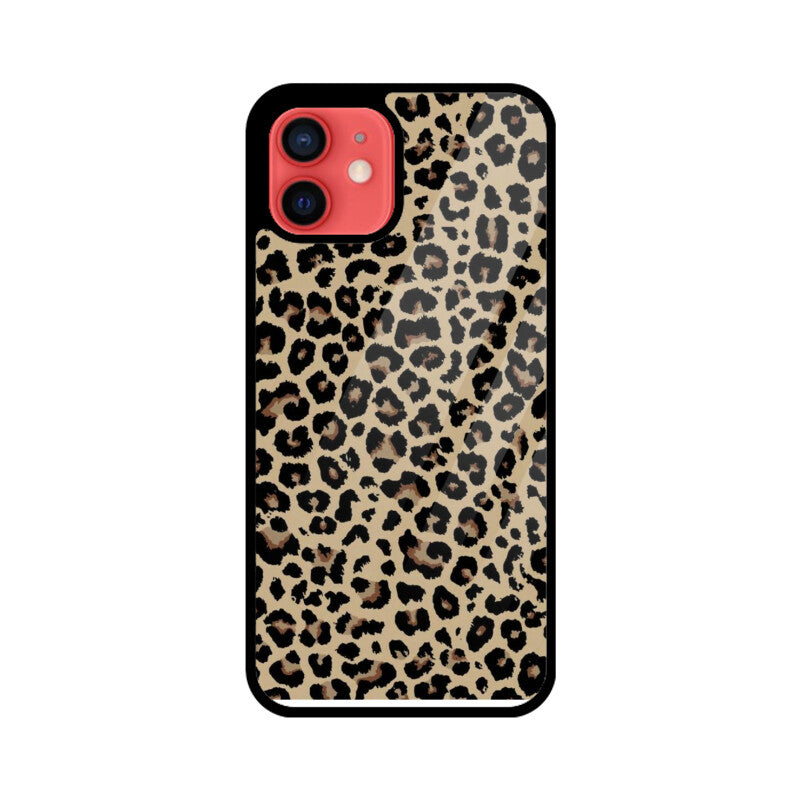 Classic Leopard Animal Print Glass Case