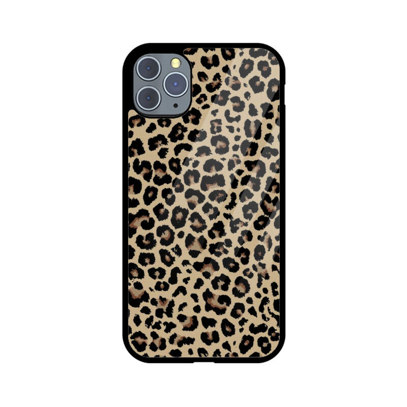 Classic Leopard Animal Print Glass Case