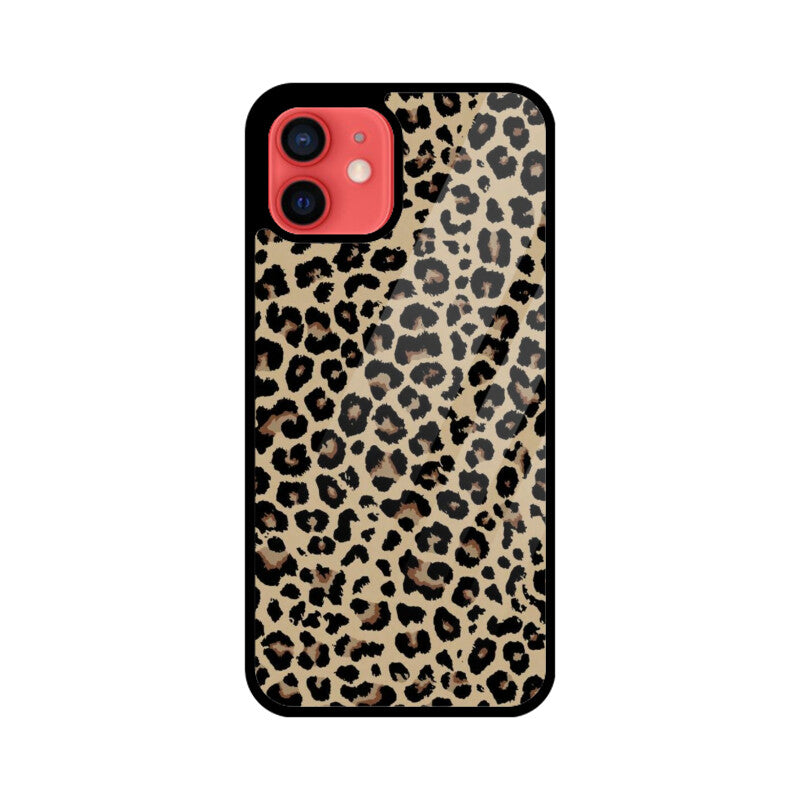 Classic Leopard Animal Print Glass Case