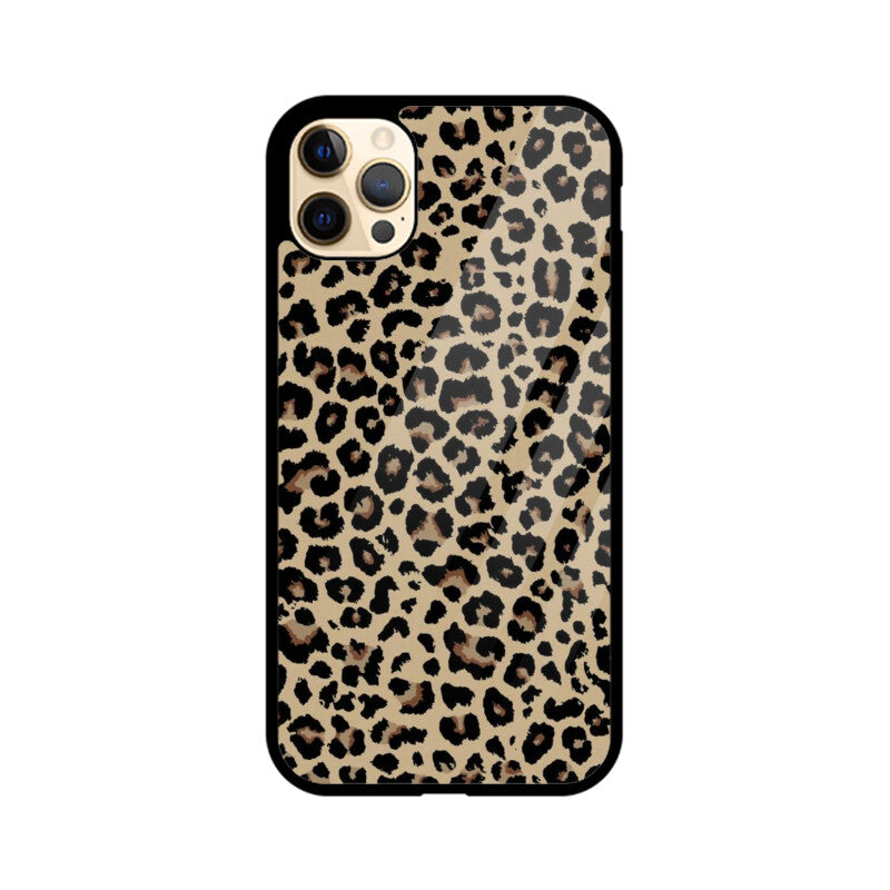 Classic Leopard Animal Print Glass Case