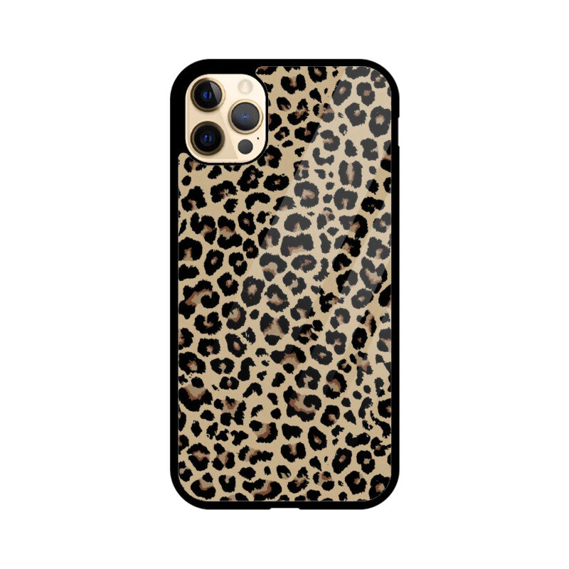 Classic Leopard Animal Print Glass Case