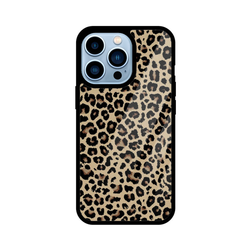 Classic Leopard Animal Print Glass Case