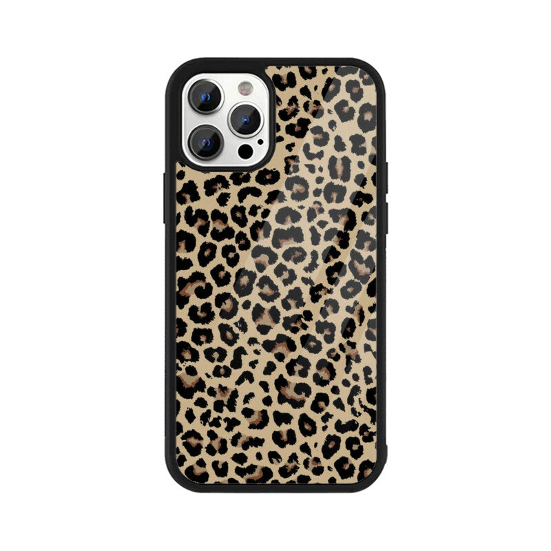 Classic Leopard Animal Print Glass Case