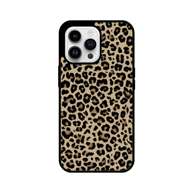 Classic Leopard Animal Print Glass Case
