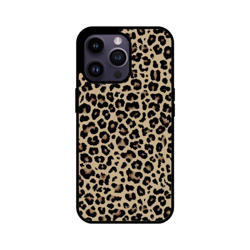 Classic Leopard Animal Print Glass Case