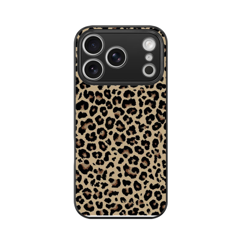 Classic Leopard Animal Print Glass Case