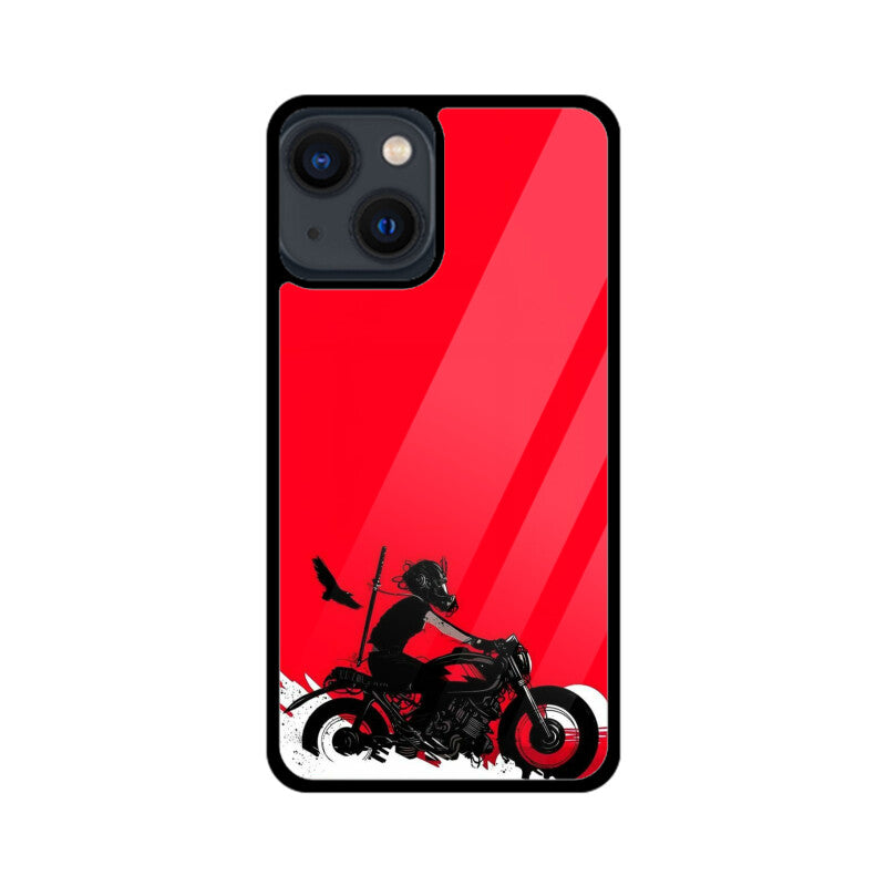 Scarlet Rider Silhouette Glass Case for iPhone