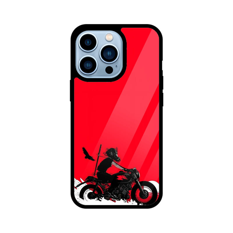 Scarlet Rider Silhouette Glass Case for iPhone