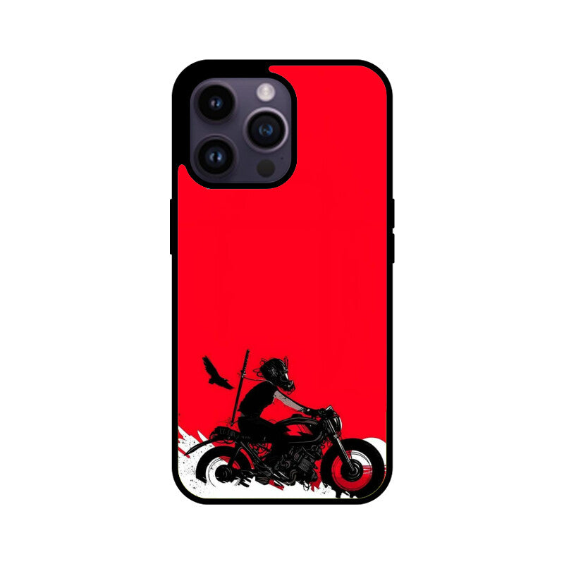 Scarlet Rider Silhouette Glass Case for iPhone
