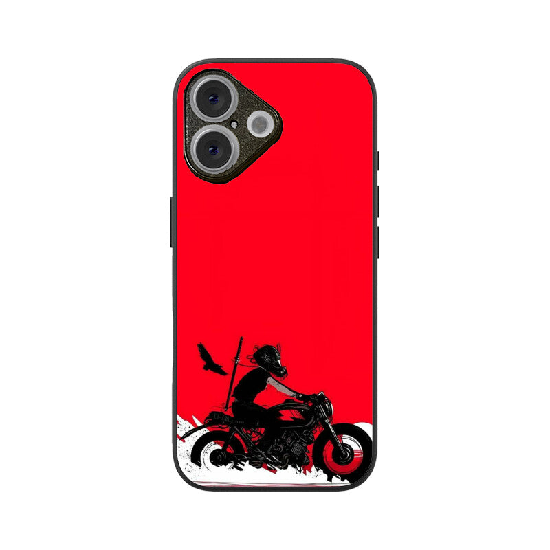 Scarlet Rider Silhouette Glass Case for iPhone