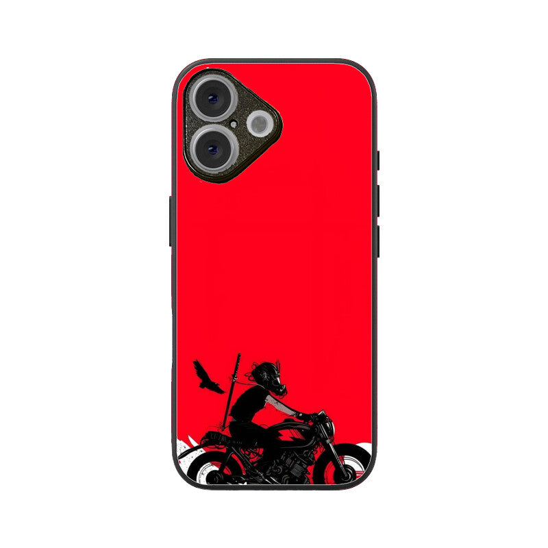 Scarlet Rider Silhouette Glass Case for iPhone