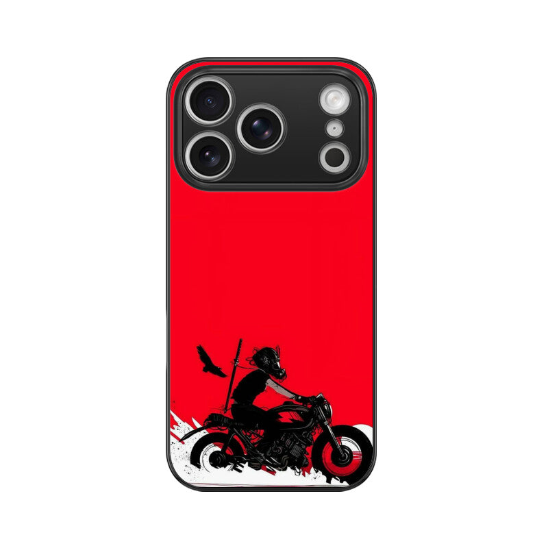 Scarlet Rider Silhouette Glass Case for iPhone
