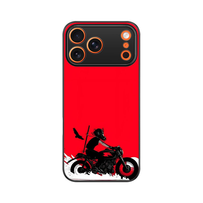 Scarlet Rider Silhouette Glass Case for iPhone