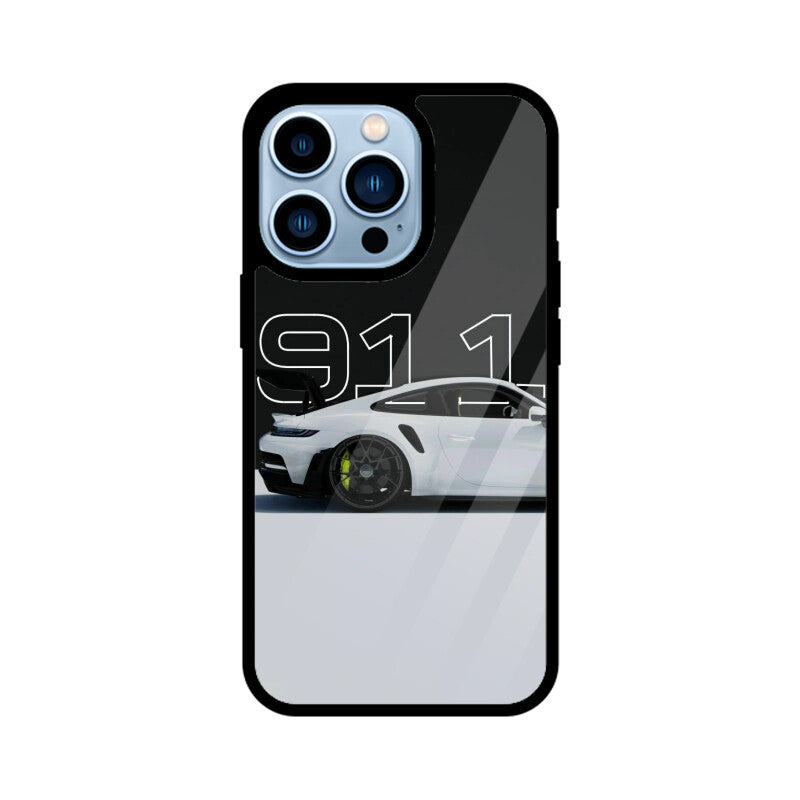 Noir 911 Velocity Glass Case for Apple iPhone