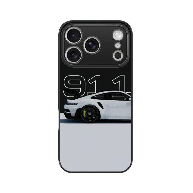 Noir 911 Velocity Glass Case for Apple iPhone