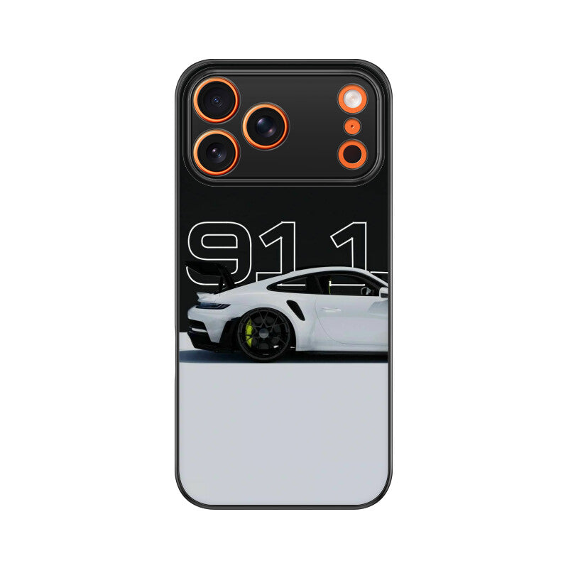 Noir 911 Velocity Glass Case for Apple iPhone