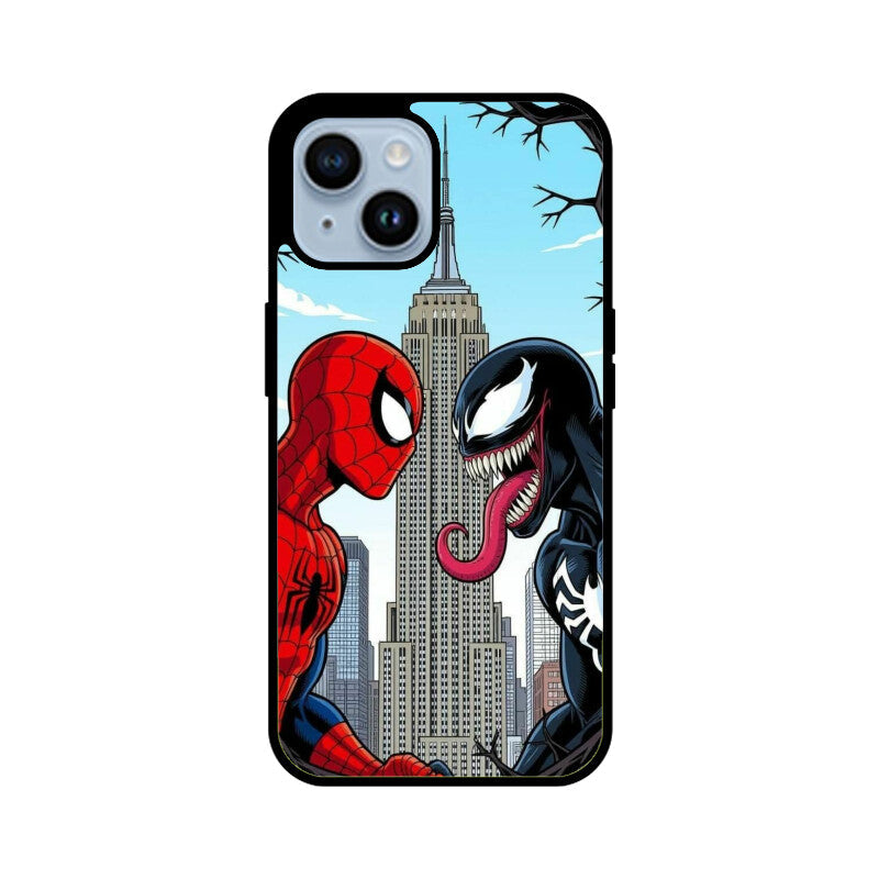 Web Hero vs Venom Clash Glass Case for Apple iPhone