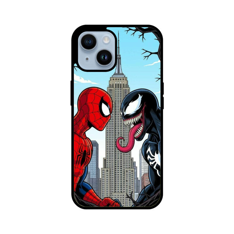 Web Hero vs Venom Clash Glass Case for Apple iPhone