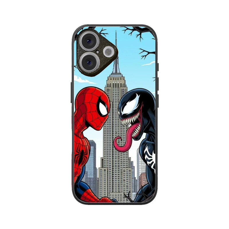 Web Hero vs Venom Clash Glass Case for Apple iPhone