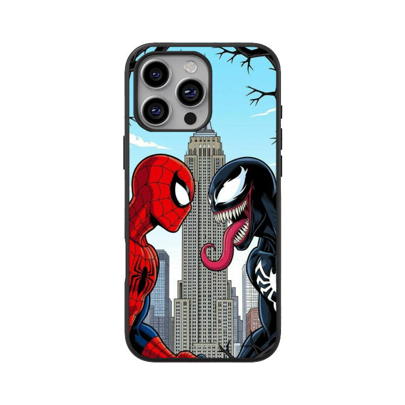 web hero vs venom iphone back case