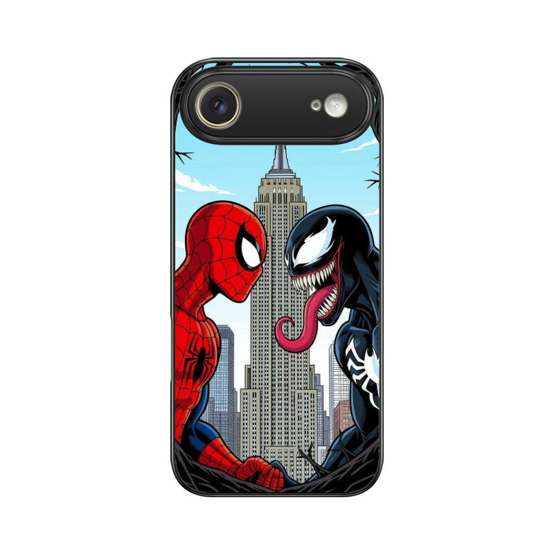 Web Hero vs Venom Clash Glass Case for Apple iPhone