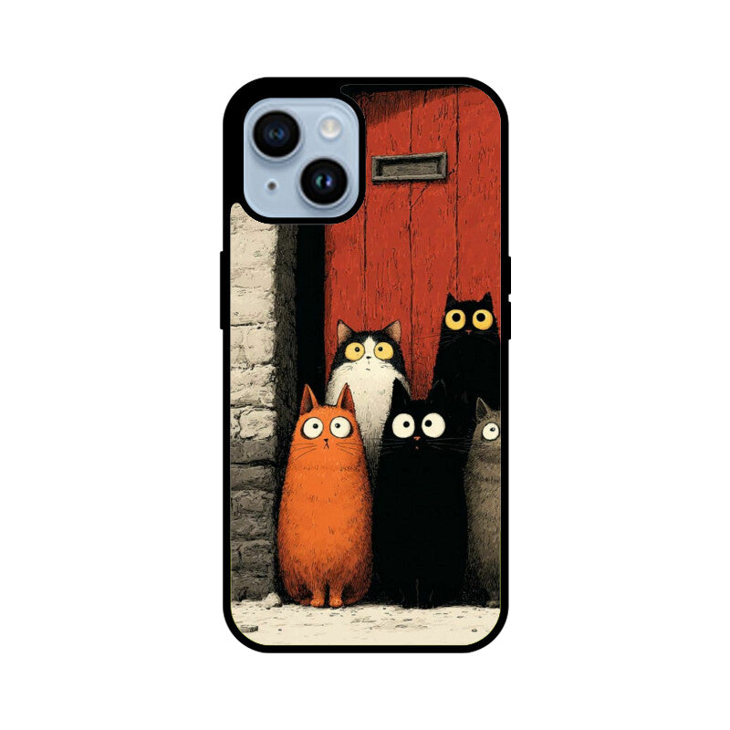 Midnight Alley Whiskers Glass Case for Apple iPhone