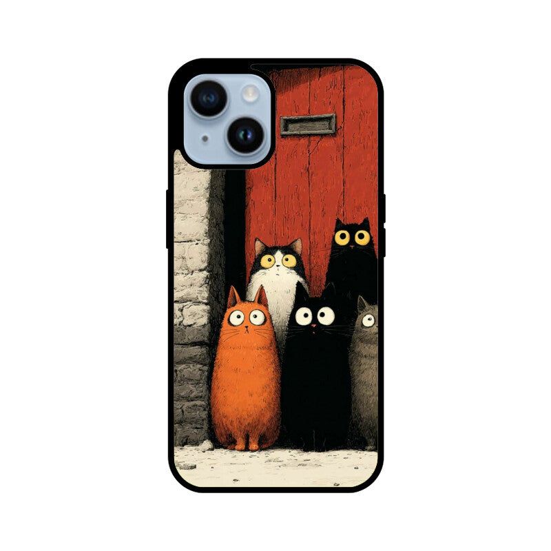 Midnight Alley Whiskers Glass Case for Apple iPhone