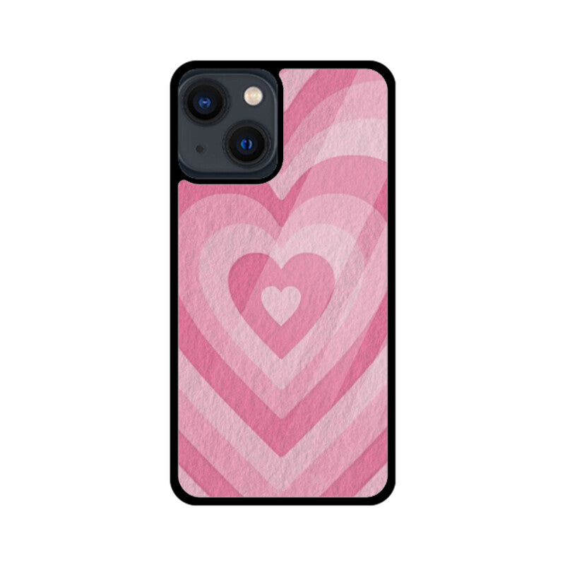 Blush Pulse Heartin iPhone Glass Case