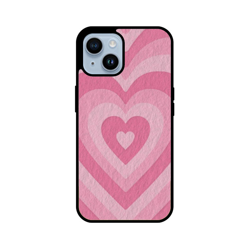 Blush Pulse Heartin iPhone Glass Case