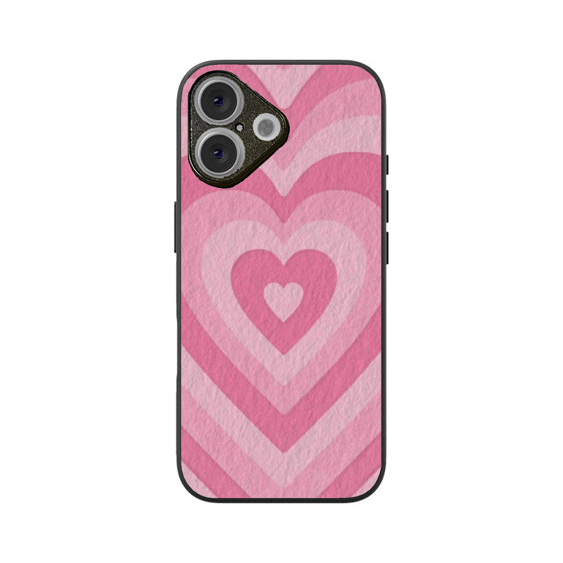 Blush Pulse Heartin iPhone Glass Case