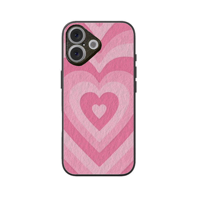 Blush Pulse Heartin iPhone Glass Case