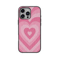 pink heartin iphone back case