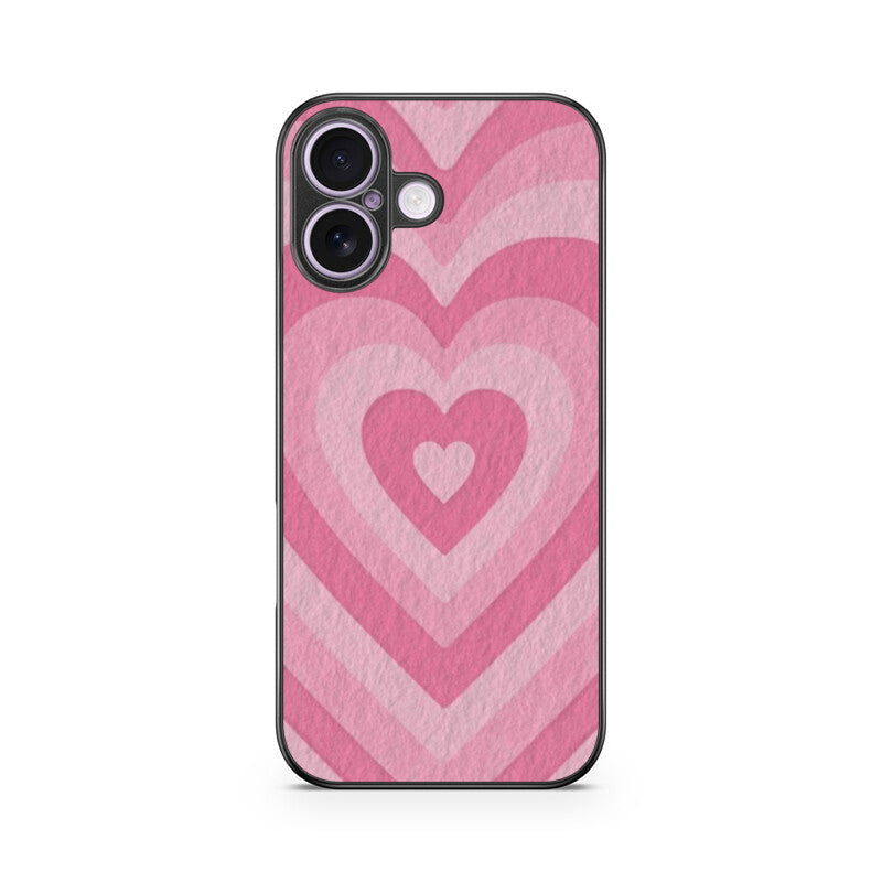 Blush Pulse Heartin iPhone Glass Case