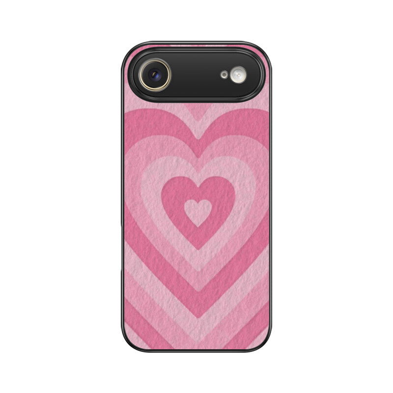 Blush Pulse Heartin iPhone Glass Case