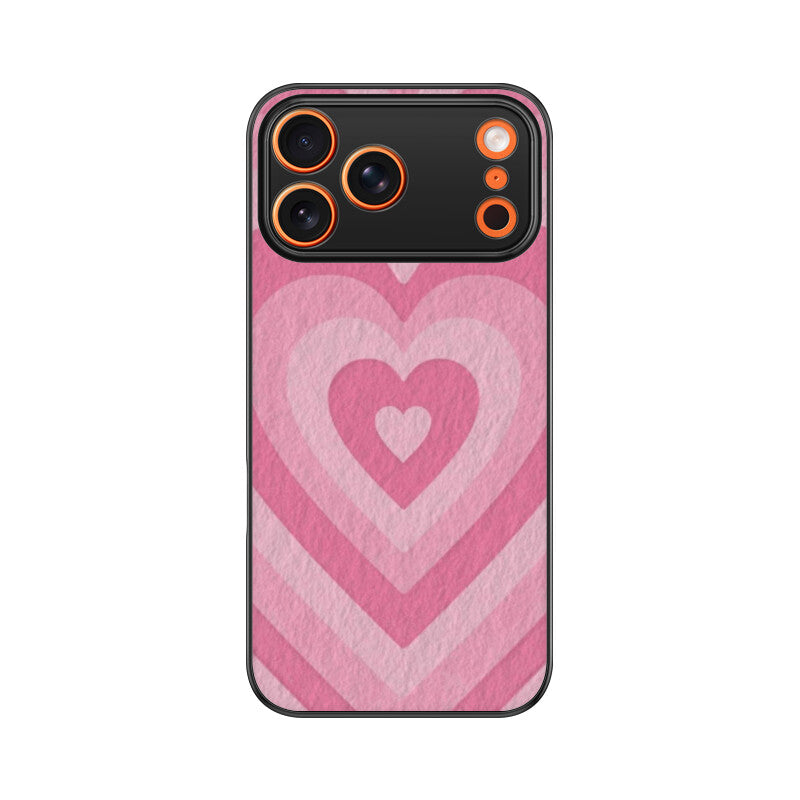 Blush Pulse Heartin iPhone Glass Case