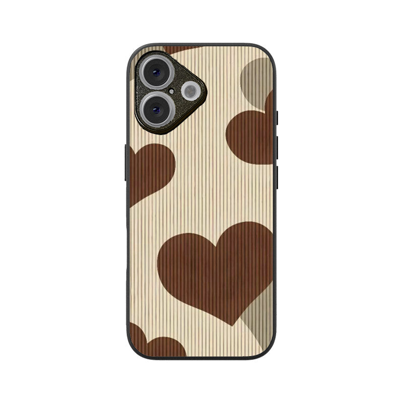 Mocha Love Glass Case for iPhone
