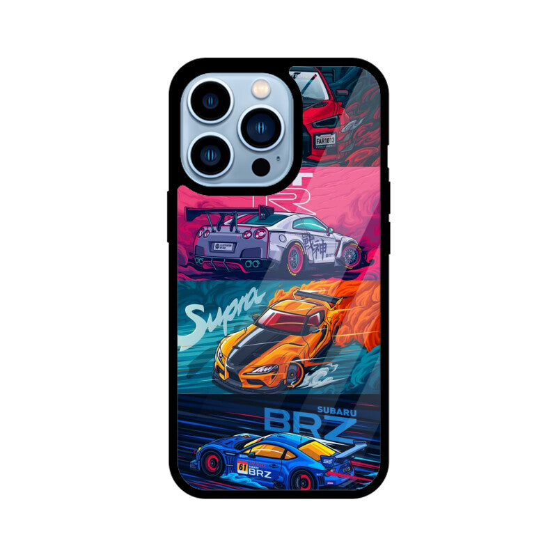 Street Legends JDM Glass Case for Apple iPhone