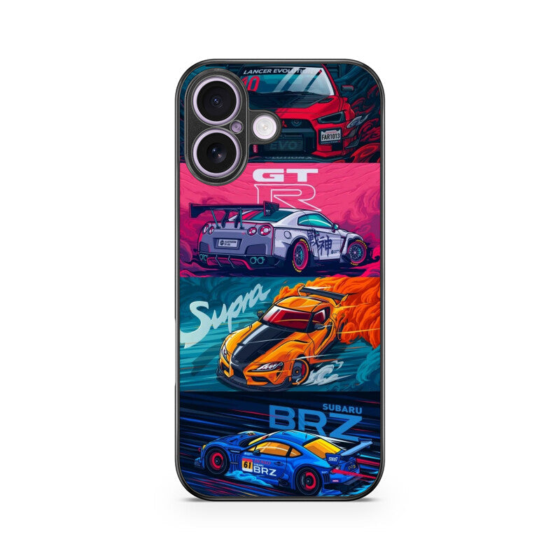 Street Legends JDM Glass Case for Apple iPhone