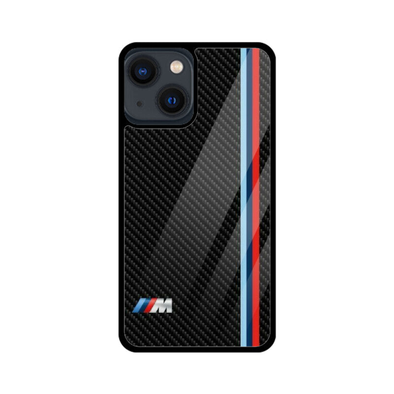 M Sport Carbon Glass Case for Apple iPhone