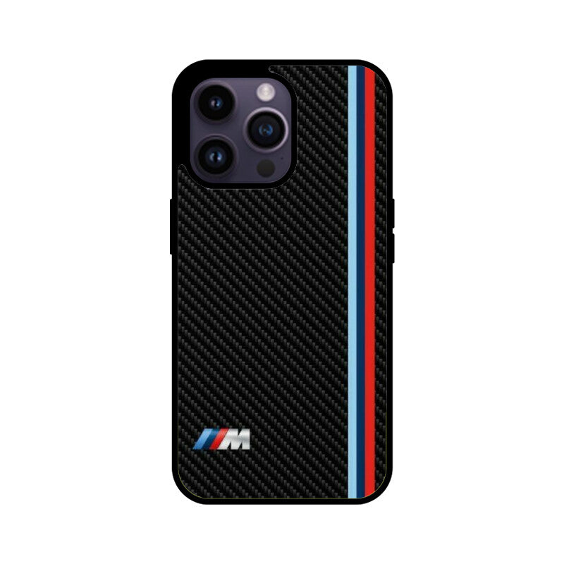 M Sport Carbon Glass Case for Apple iPhone