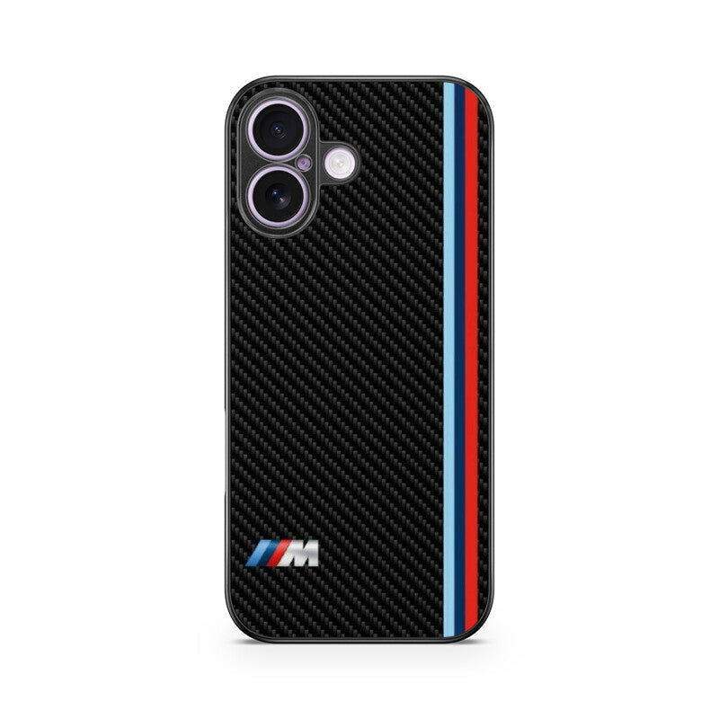 M Sport Carbon Glass Case for Apple iPhone