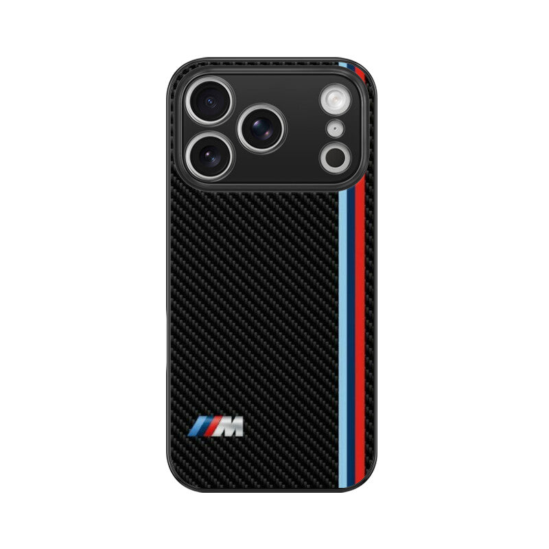 M Sport Carbon Glass Case for Apple iPhone