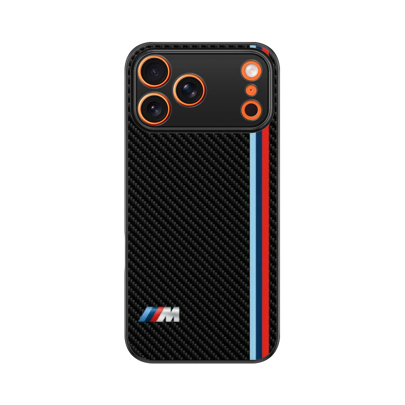 M Sport Carbon Glass Case for Apple iPhone