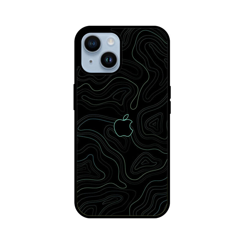 Midnight Contour Glass Case for Apple iPhone