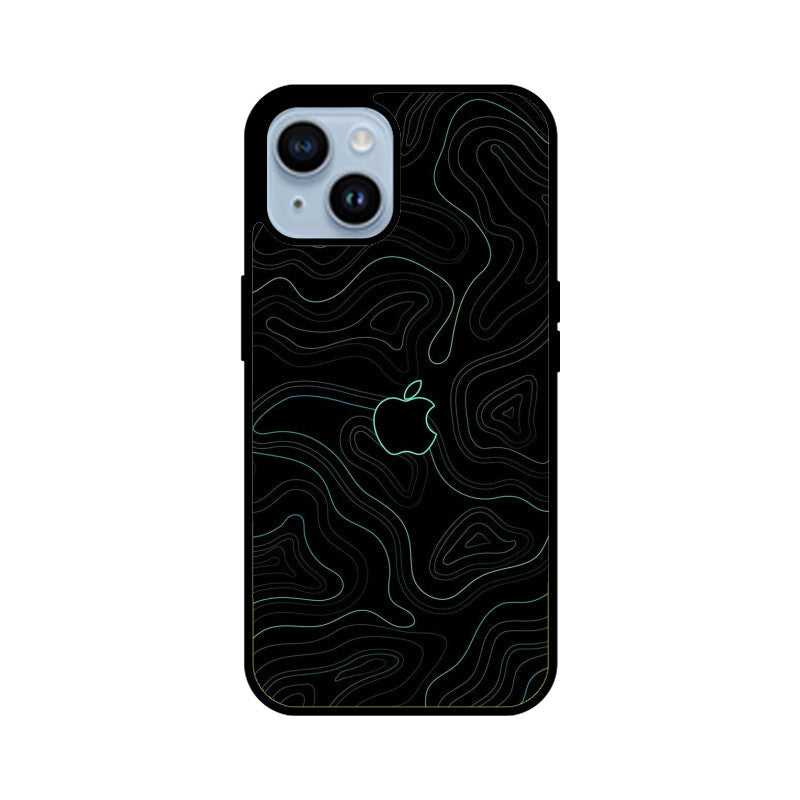 Midnight Contour Glass Case for Apple iPhone
