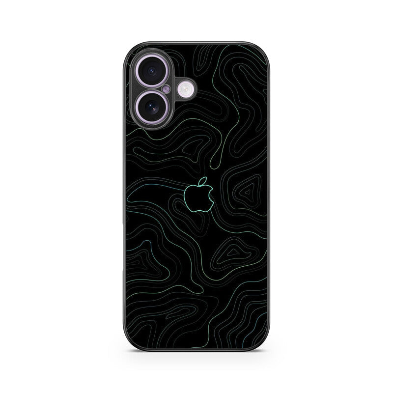 Midnight Contour Glass Case for Apple iPhone