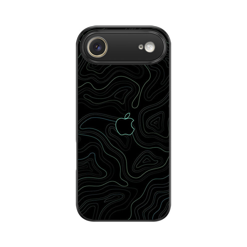 Midnight Contour Glass Case for Apple iPhone